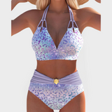 Isla | Glamorous Pastel Leopard Patterned Bikini Collection