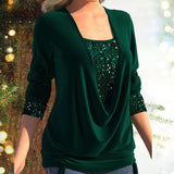 Elegant Women's Long-Sleeve Blouse | Comfortable Fit