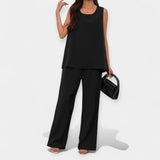 Elizabethanne | Sleeveless Top and Wide-Leg Trousers