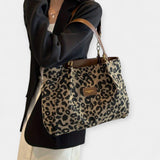 Luxe Leather Animal Print Shoulder Bag Limited Edition