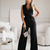 Women's Elegant Wide-Leg Jumpsuit