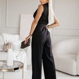 Women's Elegant Wide-Leg Jumpsuit