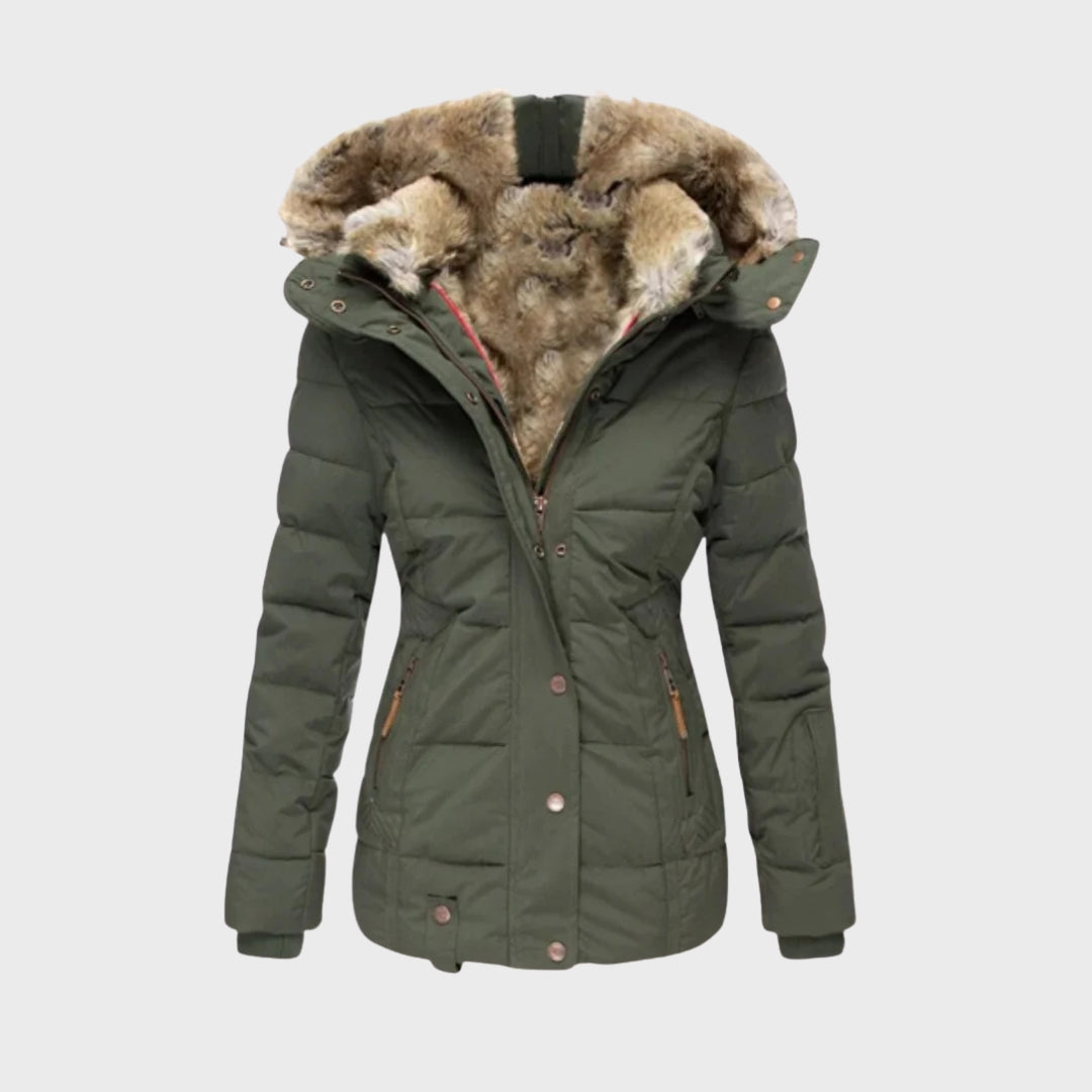 Eleanor | Fur-Lined Down Puffer Jacket