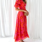 Ffion | Sunset Bloom Maxi Dress
