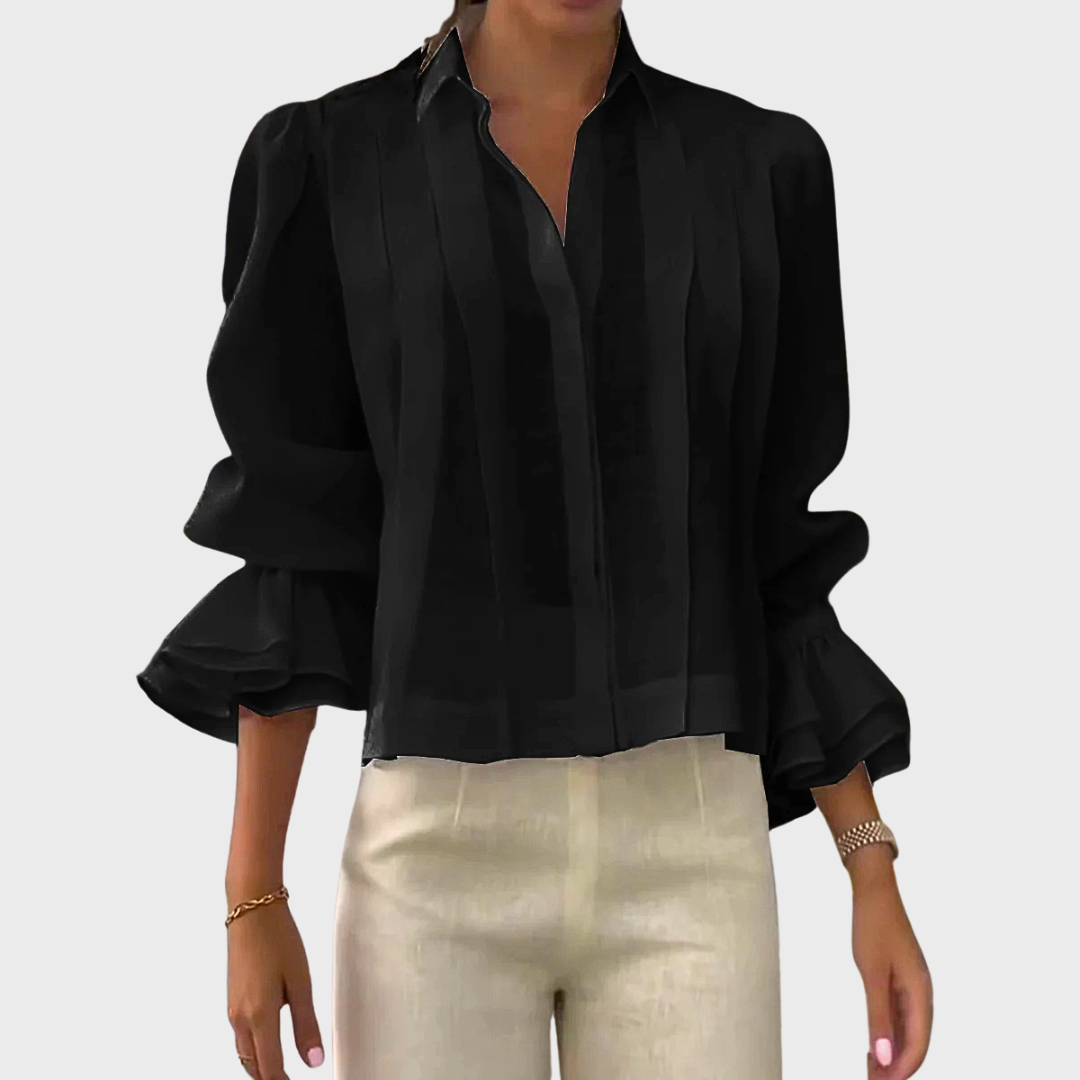 Judi | Linen Lapel Long Sleeve Cardigan
