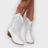 Cassandra | Breathable Stylish Cowboy Boots with Zip