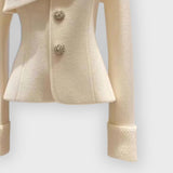 Lola | Asymmetric Buttoned Blazer