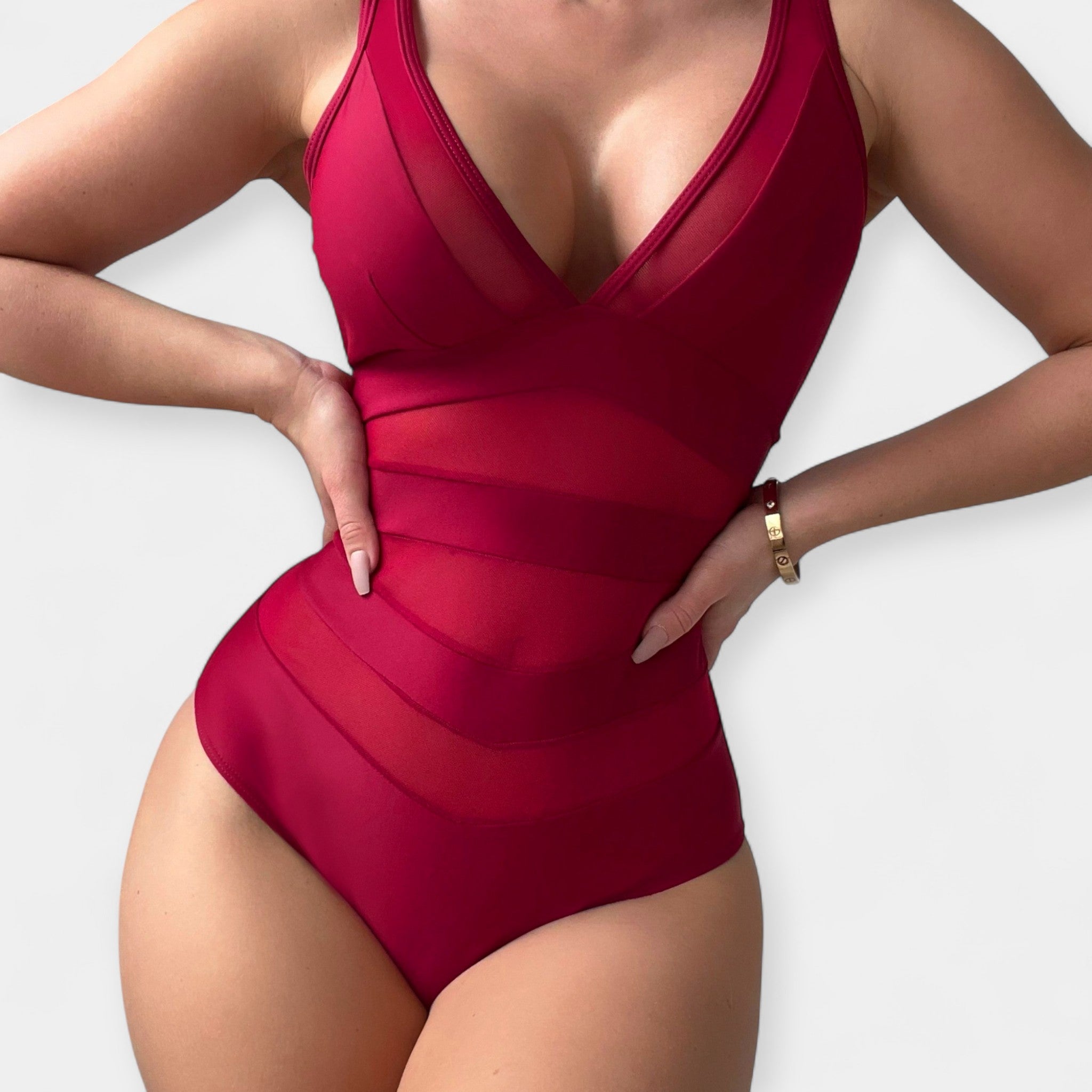 Alex | One-Piece Swimsuit Featuring Transparent Panels