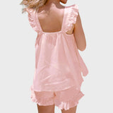 Evie | Ruffle Summer Lounge Set