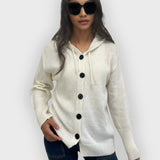 Esmae | Hooded Sweater – Ribbed Trim