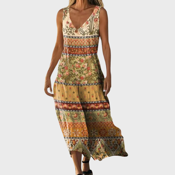 Esme | Ethnic Totem Print Cotton Dress