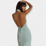 Amelia | Deluxe Maxi Dress Neck Tie