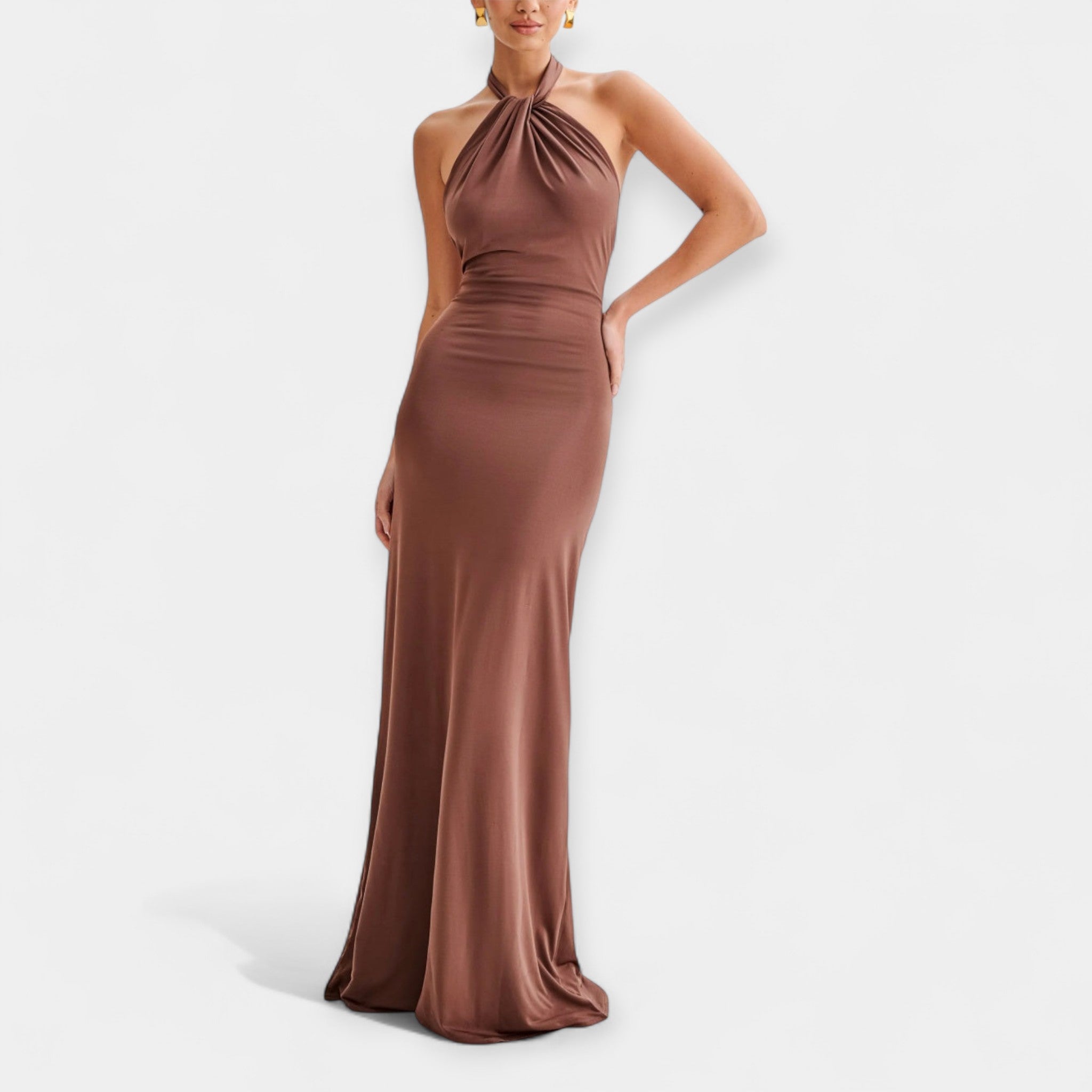 Amelia | Deluxe Maxi Dress Neck Tie