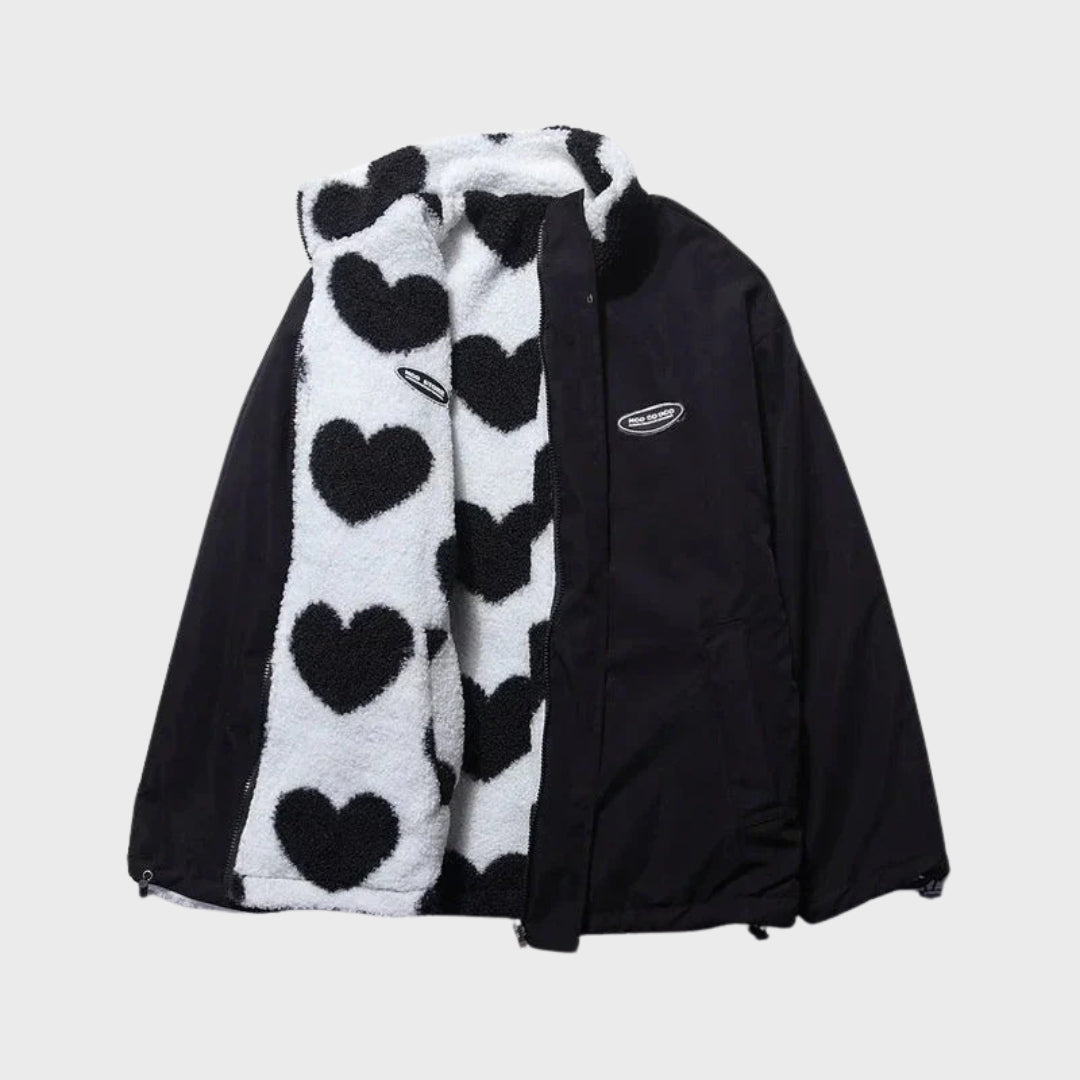 Amelia | Reversible Heart Jacket