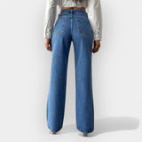 Alex | Extraordinary High-Waisted Wide-Leg Denim Jeans
