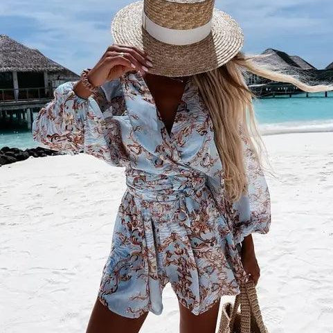 Boho Lace Playsuit - Summer Beach Romper for Women