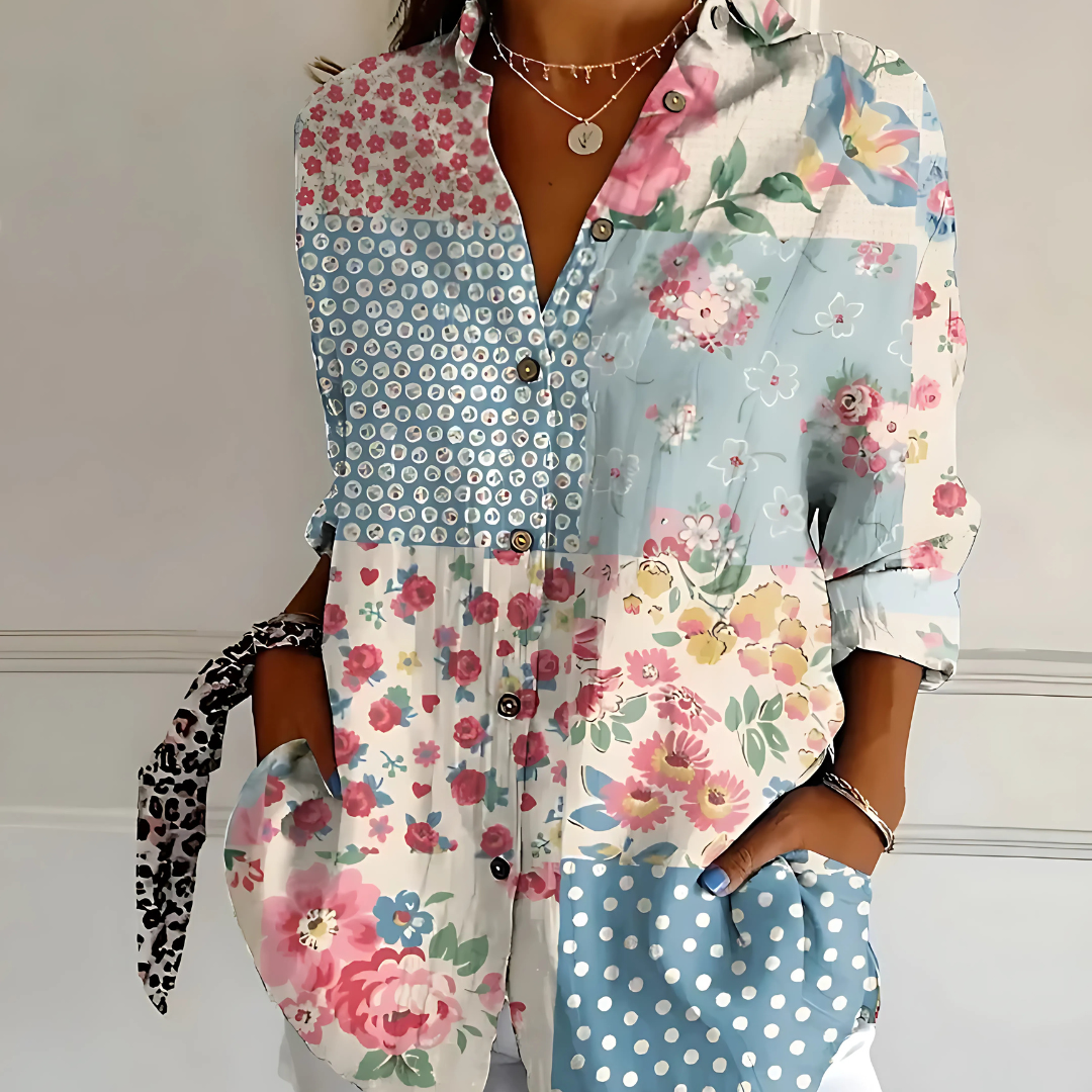 Yllona – Button-Up Relaxed Blouse