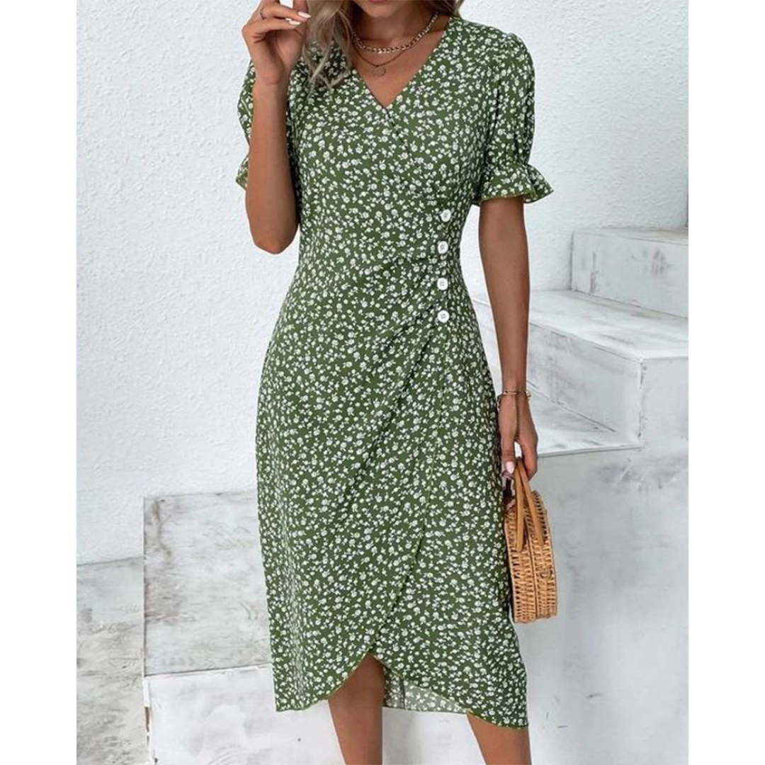 Iliana | Elegant Ladies Midi Split Dress