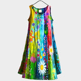 Amelia Rose | Multicoloured Floral Patterned Midi Dress