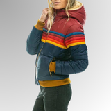Faye | Rainbow Stripe Zip Jacket