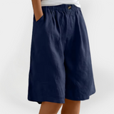 Rowan | Luxuriously Breathable Linen Shorts Pockets
