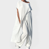 Rowan | Monochrome One-Shoulder Palazzo Ensemble Set