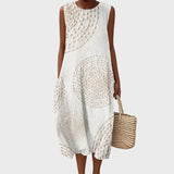 Flora | Cotton Dress with Subtle Texture