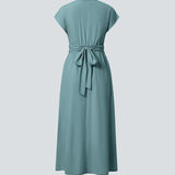 Olivia – Elegant Wrap Dress with High Waist