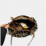 Luxe Leather Animal Print Shoulder Bag Limited Edition