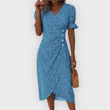 Holly | Elegant Floral Midi Dress