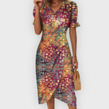 Holly | Elegant Floral Midi Dress