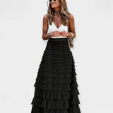 Alexandra | Boho Unquestionably Textured Satin Skirt