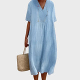 Cressida | Cotton-Blend Midi Dress