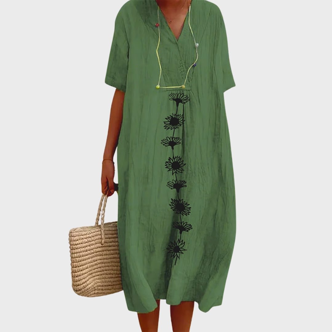 Millie | Floral Print Cotton Dress