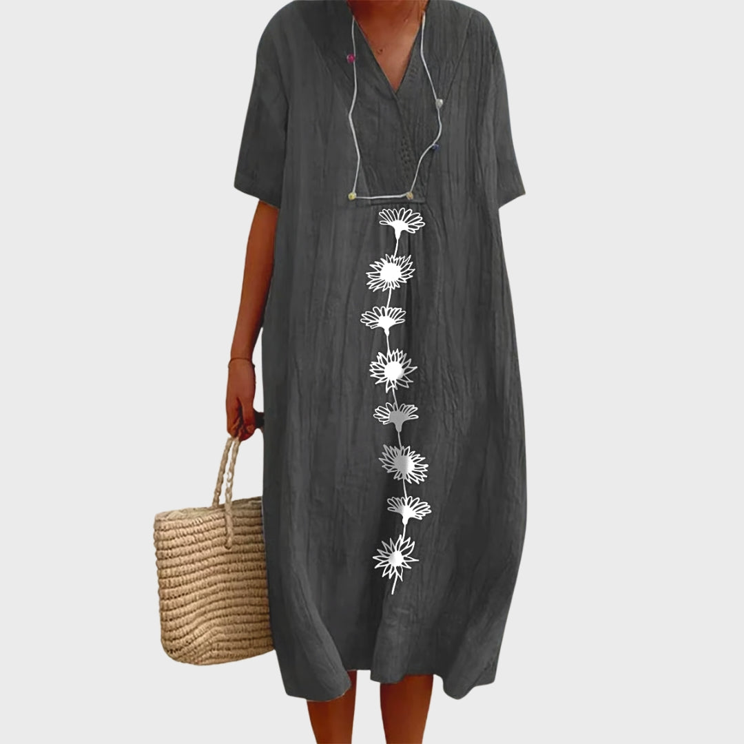 Millie | Floral Print Cotton Dress