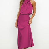 Helena™ Elegant Halter Dress