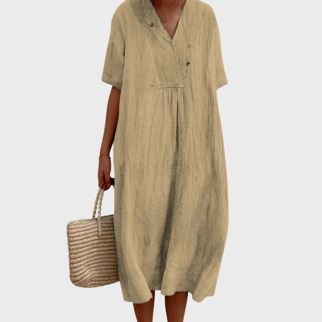 Cressida | Cotton-Blend Midi Dress
