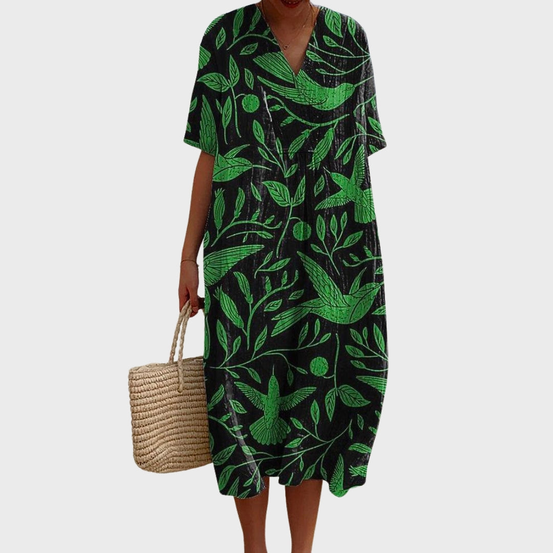 Celia | Vintage Indian Floral Cotton Dress