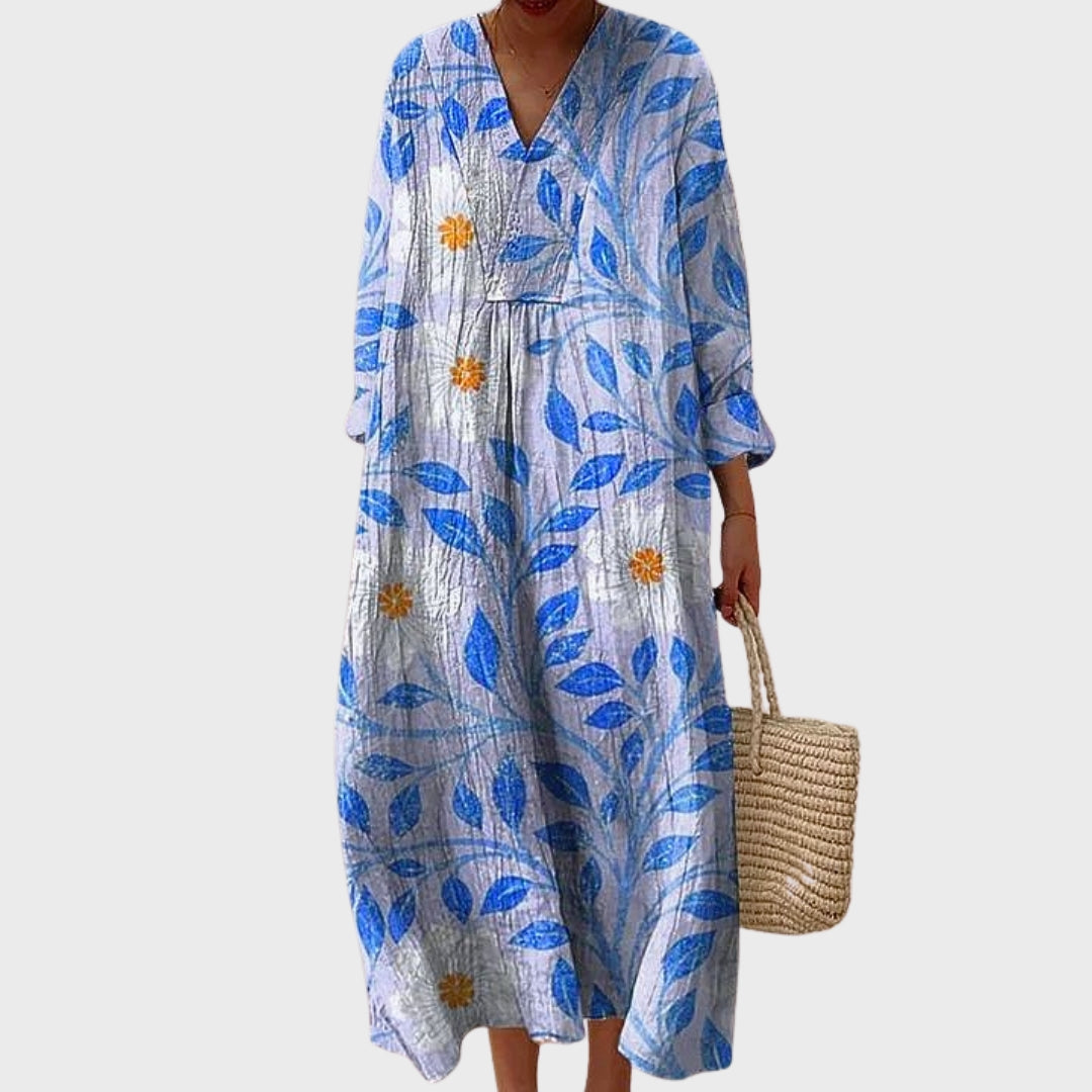 Celia | Vintage Indian Floral Cotton Dress