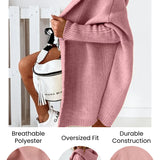 Women's knitted hooded coat