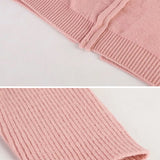 Women's knitted hooded coat