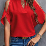Elegant Off-Shoulder Blouse for Women with Half Sleeves