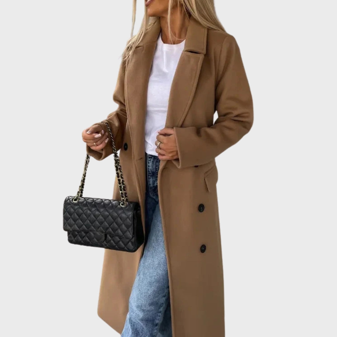 Marianne | Elegant Warm Long Double-Breasted Winter Coat