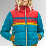 Faye | Rainbow Stripe Zip Jacket