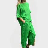 Amelia-Charmaine | Dress Set With Natural Patterns