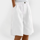 Rowan | Luxuriously Breathable Linen Shorts Pockets