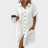 Sydney | Superluxurious Featherweight Summer Shirt Dress