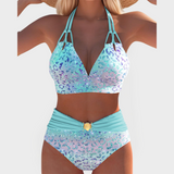 Isla | Glamorous Pastel Leopard Patterned Bikini Collection