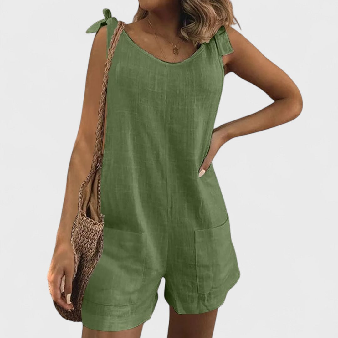 Alex Patterson | Short Jumpsuit With Shoulder Pockets