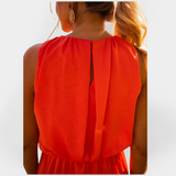 Charlotte | Glamorous Fashioned Neckline Dress Slit